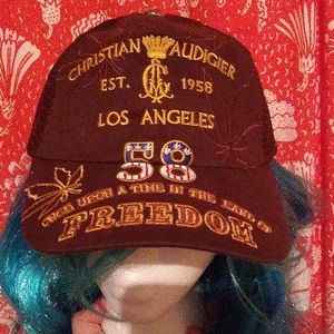 Brown 420 Christian Audigier Hat